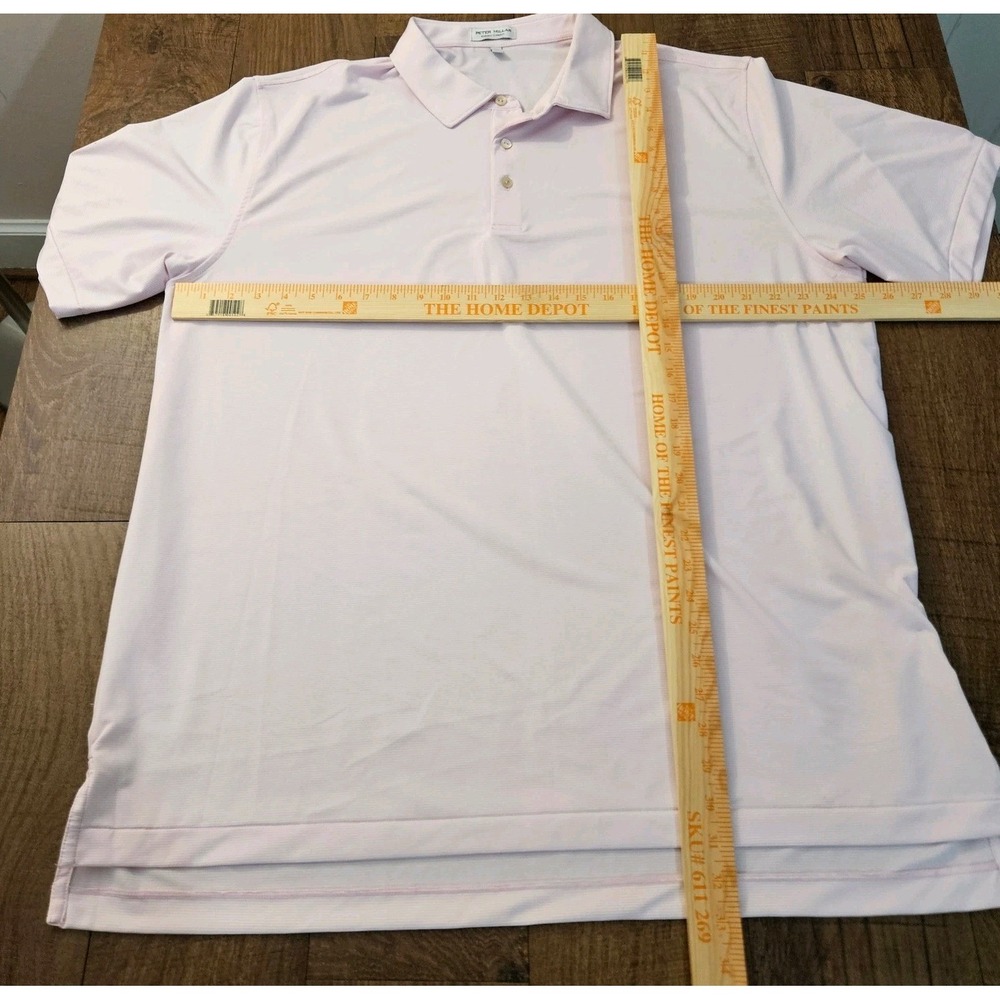 Peter Millar Summer Comfort XXL Pink Striped Golf Polo Shirt Short Sleeve - Picture 6 of 7